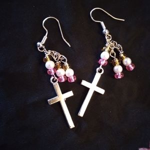 Cross earrings